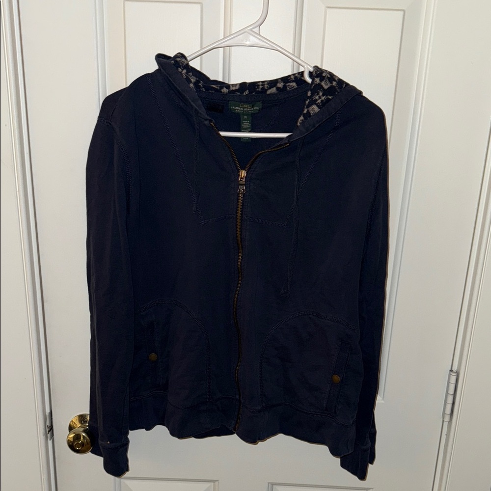 Womens Ralph Lauren Jean Co Zip up Hoodie